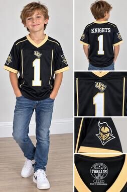 Rivalry Threads 91 UCF Knights Youth Football Jersey #1 Size S 6/7 NWT